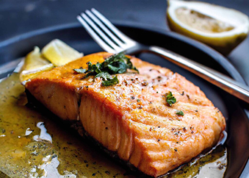 Honey Mustard Glazed Salmon