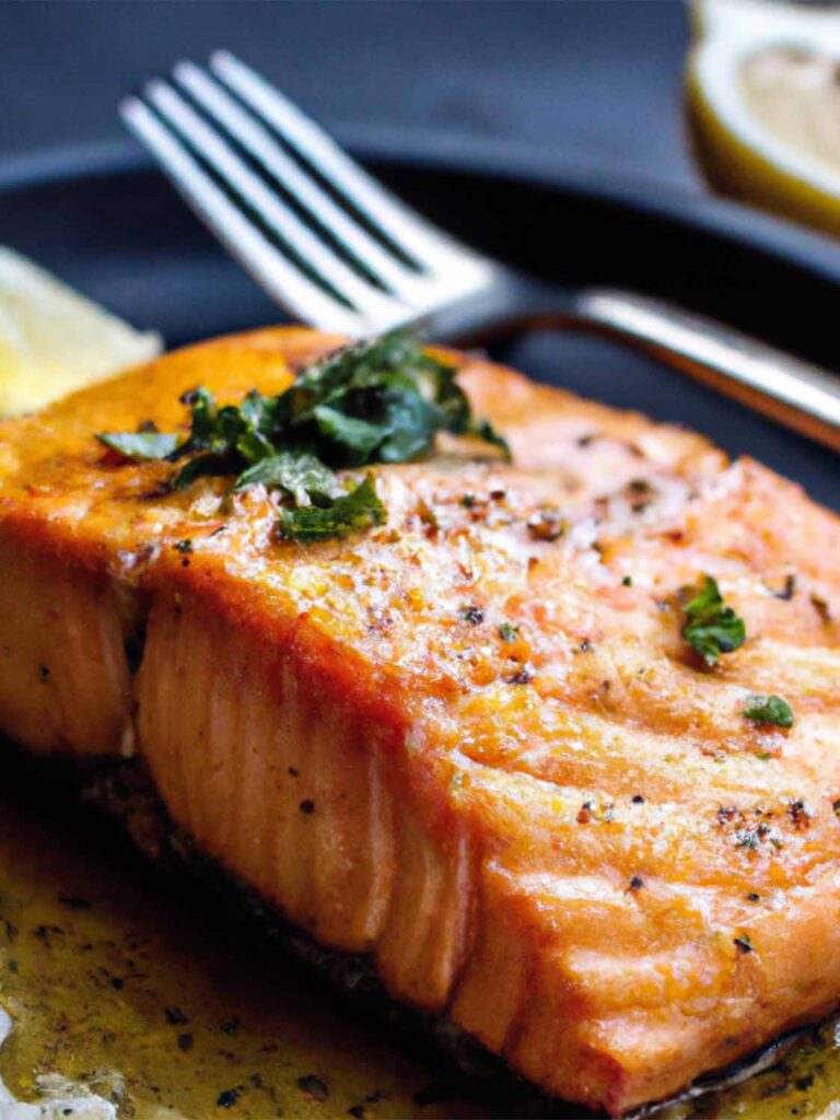 Honey Mustard Glazed Salmon