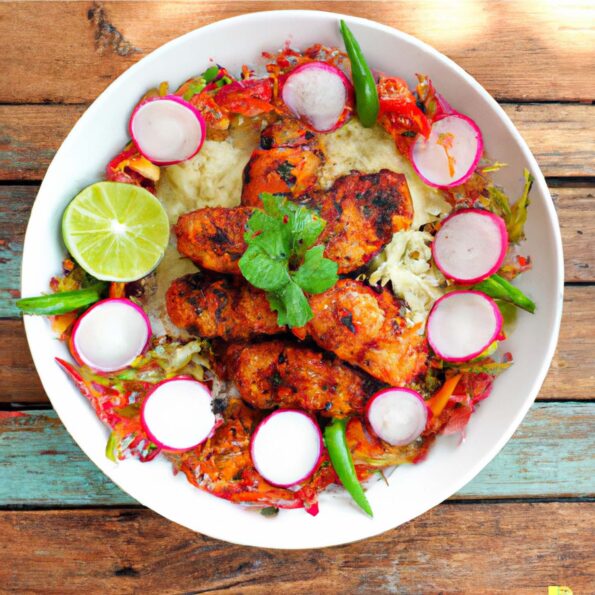 Grilled Chicken with Colorful Rambutan Salsa