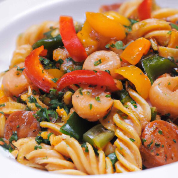 Creole Pasta with Shrimp and Andouille Sausage